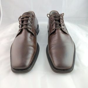 Mens leather oxford dress shoes